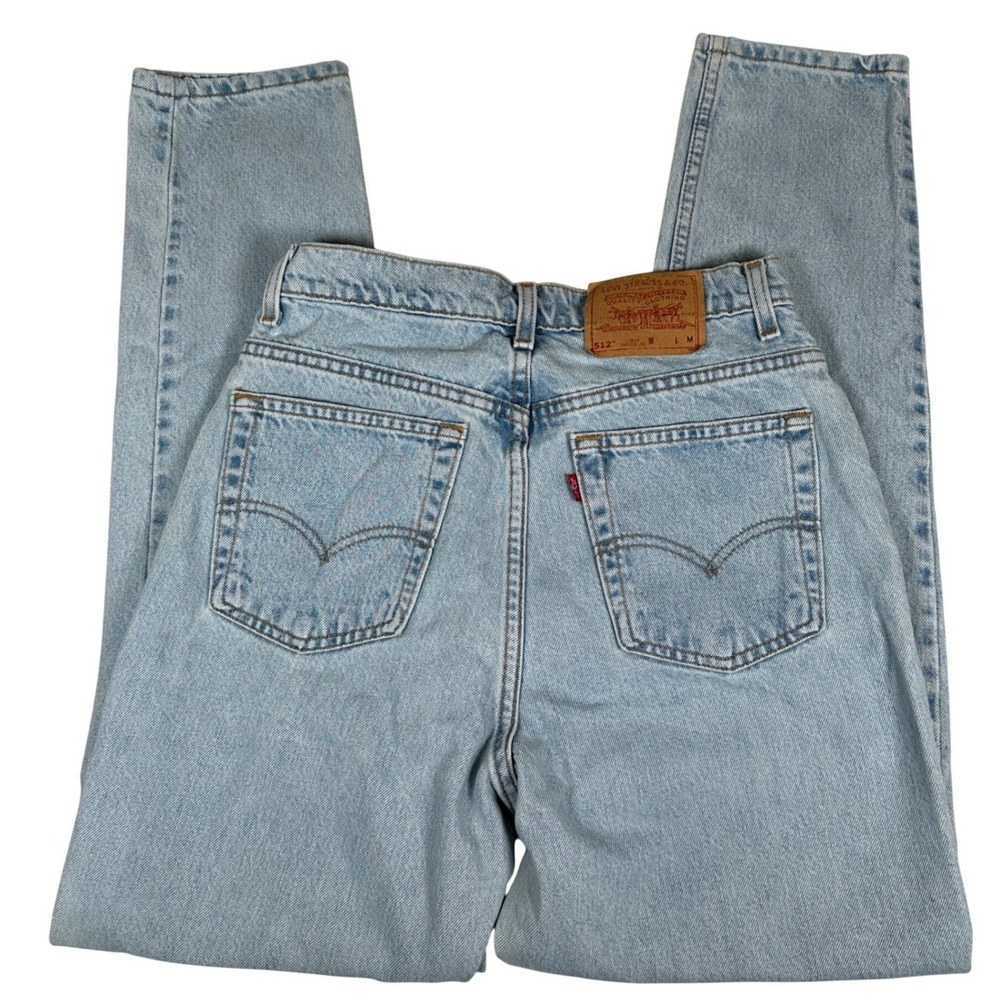 Levi's‎ 512 Jeans Light Wash High Rise Straight Leg Denim 90s mom vintage